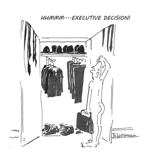 Executive Decision. Illustration by Di Lorriman