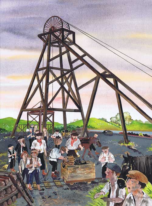 Mines. Illustration by Di Lorriman